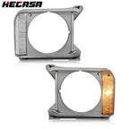 Clear Gray Headlight Door Bezel Set for Toyota Pickup (1979–1981)