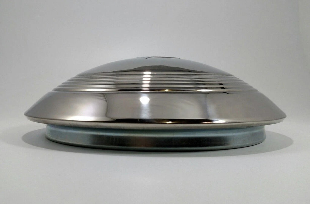 Stainless Hubcaps Set V8 Script Replacement for 1940–1941 Ford Car Truck