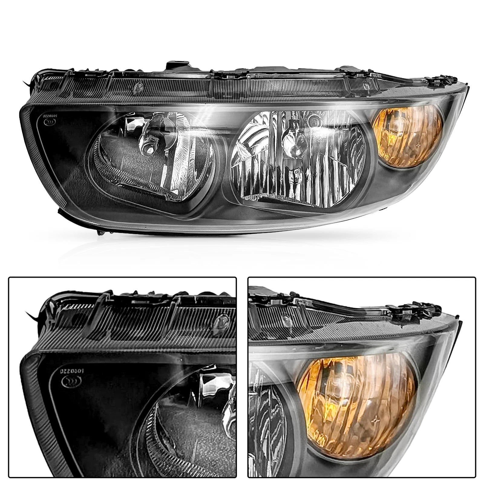 Set of 2 Halogen Headlights for Hyundai Elantra (2004-2006)