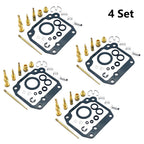 4X Carburetor Rebuild Kit for Suzuki LT125 Quadrunner (1983–1987)