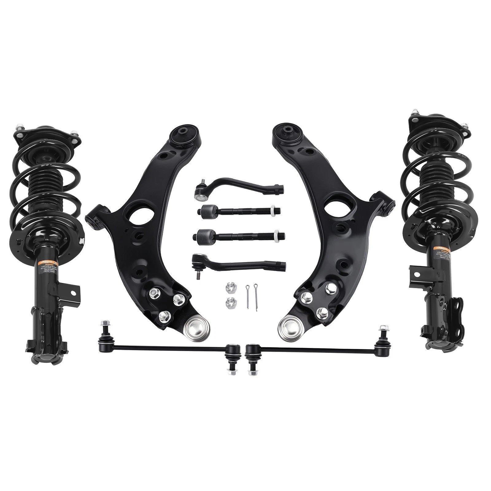 Front Struts Coil Spring + Lower Control Arms for Hyundai Sonata (2012–2013)
