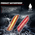 4X Clear Front & Rear Bumper Side Marker Lights for Chrysler Crossfire (2004–2008)