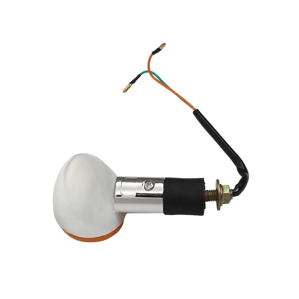 2X Turn Signal Blinker Light for Motorcycle (Amber Chrome)