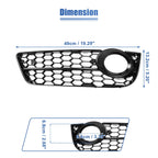 Pair Fog Light Grille Covers for Audi A5 (2008–2021) 8T0807682