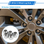 Set of 5 M12x1.5 Wheel Lug Nuts for Buick Allure (2005–2008) No. 9594681/22526184
