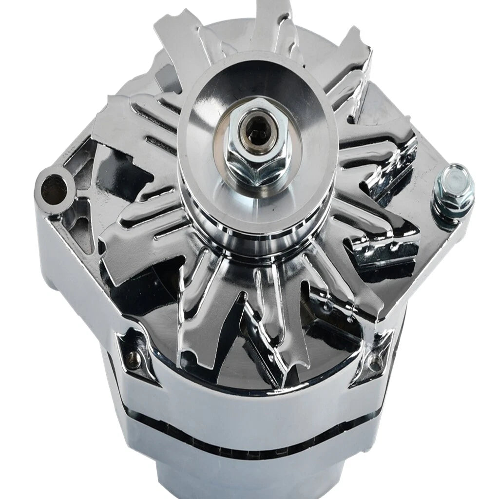 120 AMP Aluminum Alternator for GM SBC BBC Chevy 327 350 396 427 454 (1/3 Wire)