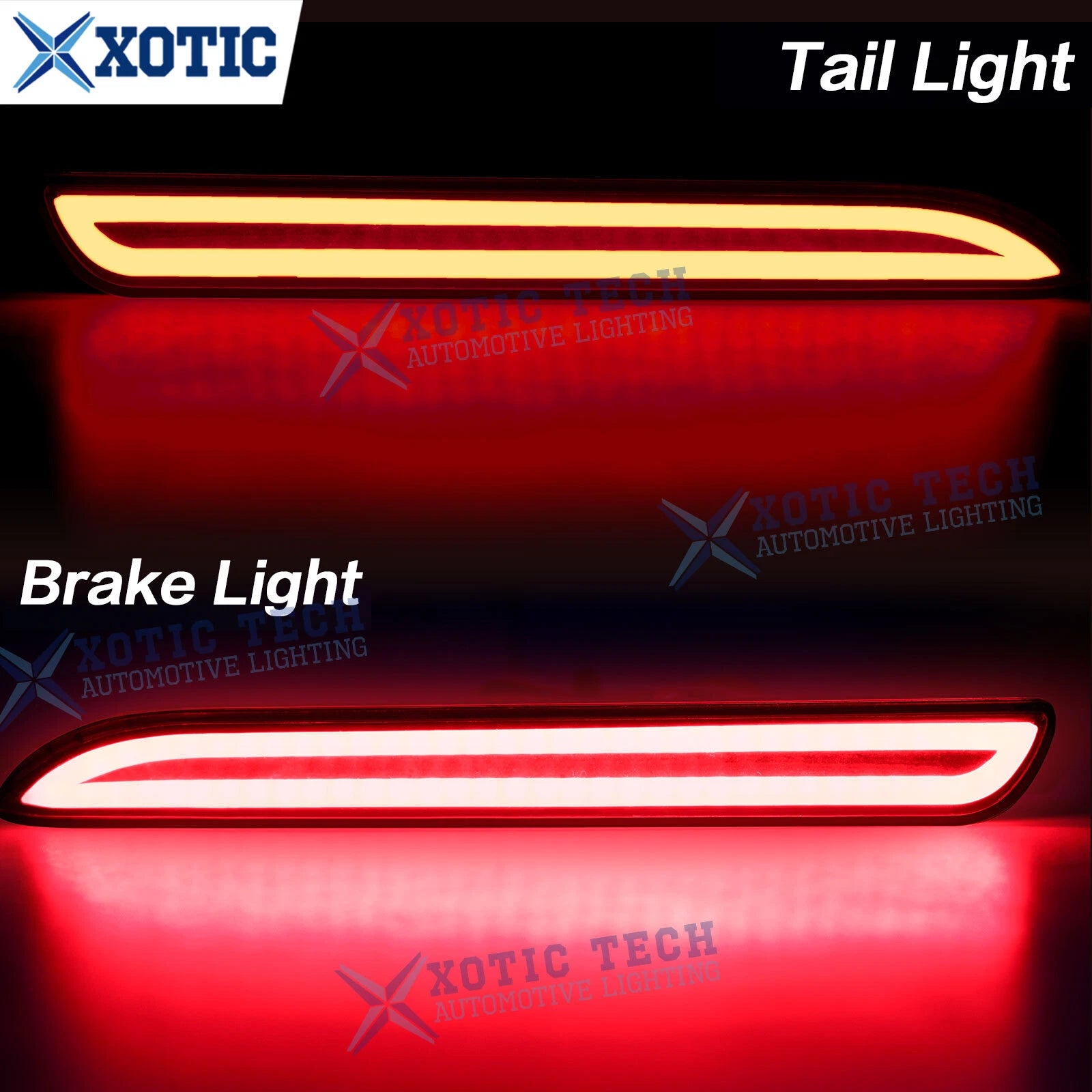 3D LED Rear Bumper Reflector for Lexus IS RX RC (2016-2023)