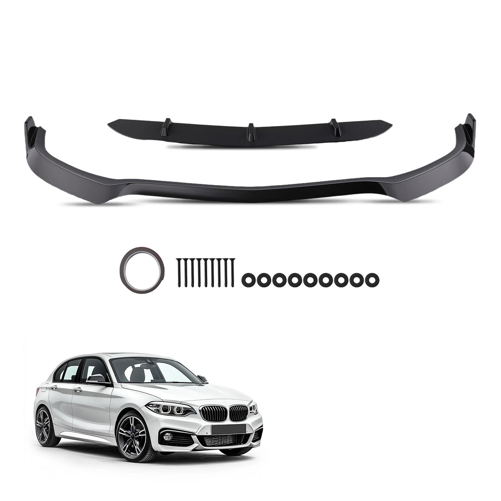 Front Aero Kit for Mercedes W205 C63 AMG S (2015–2021) Sedan Wagon Black