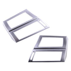2 x Chrome Air Conditioning Socket Frame Trim for BMW X5 E70 X6 E71 (2008-2013)