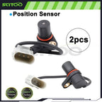 2X Crankshaft Position Sensor for Audi TT Quattro (2001–2006)