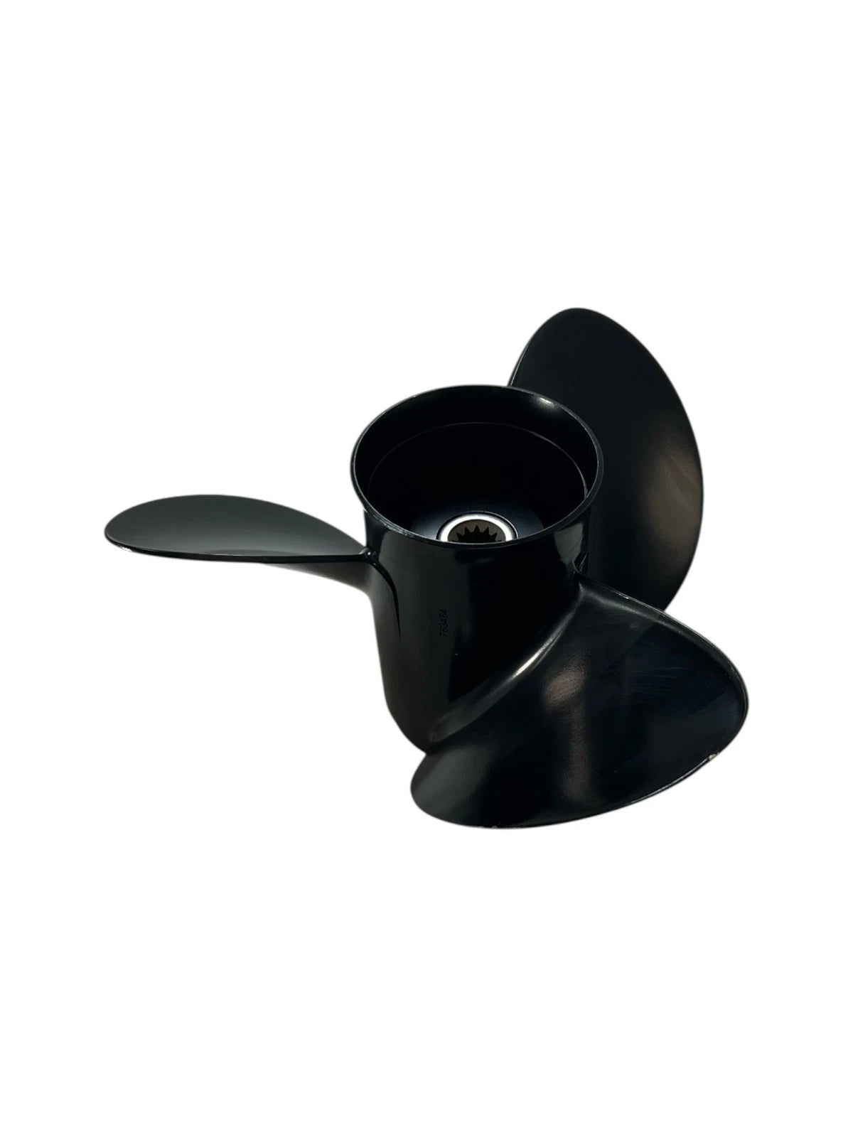 3X Evinrude 763464 Aluminum Propeller 13.2 x 19 RH Black