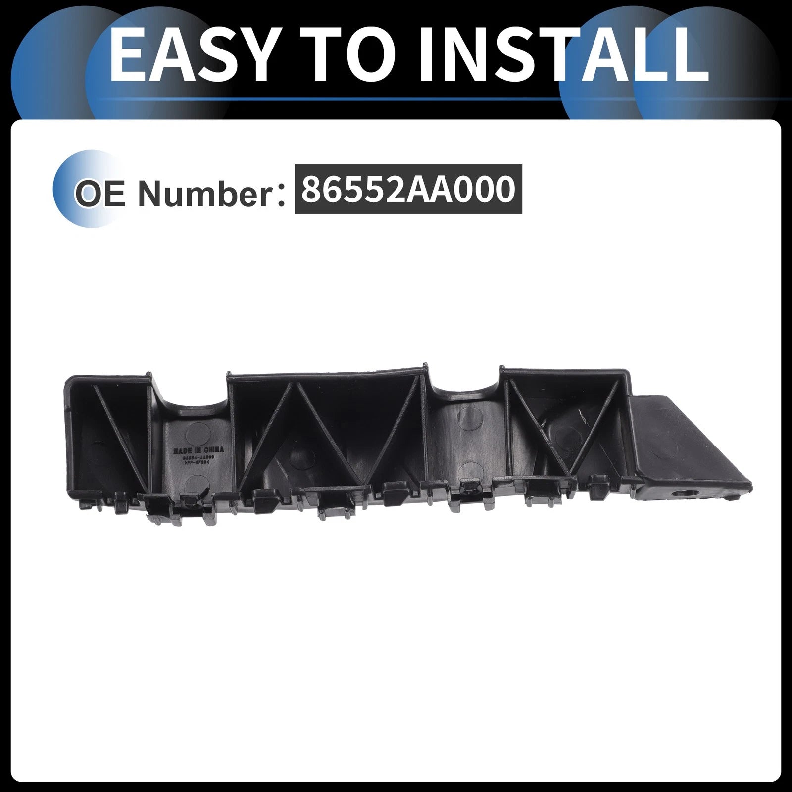 1pc Right Front Bumper Retainer Bracket No. 86552AA000 for Hyundai Elantra (2021–2023)