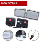 Clear White LED Side Marker Lights for Chevrolet C/K 1500 2500 3500 (1988–1993)