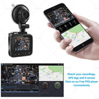 4K Dash Cam for Universal Cars (UHD 2160P, WiFi, GPS, 170°)