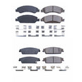 PowerStop Front & Rear Carbon Fiber Ceramic Brake Pad Kit for Sierra Yukon XL 1500 (2014–2019)
