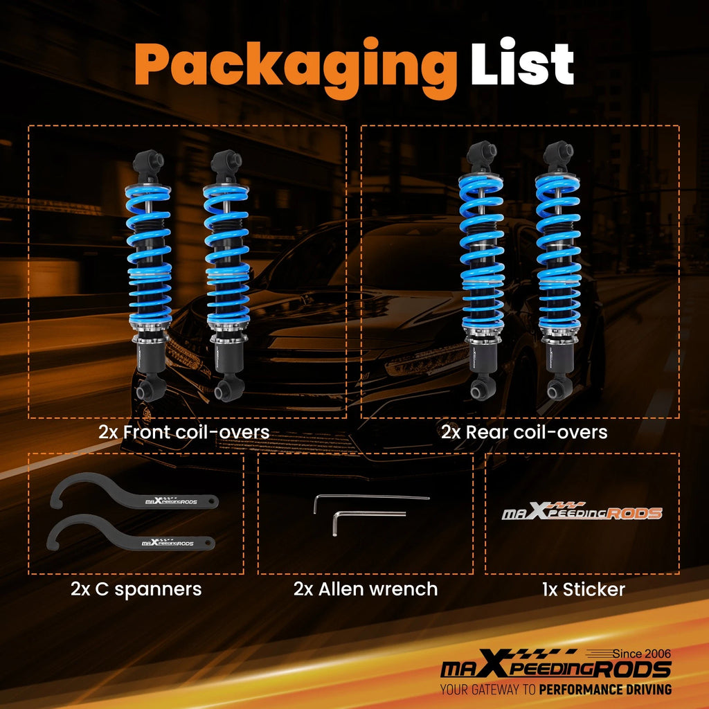 24 Level Adjustable Coilovers for Dodge Viper (1992-1995)