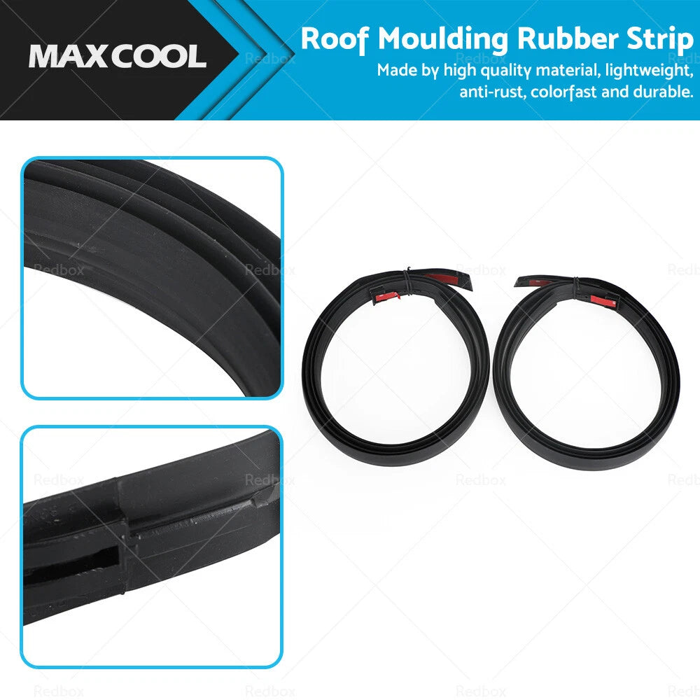 Pair of Roof Moulding Rubber Strips for Toyota Hilux (2005–2015)