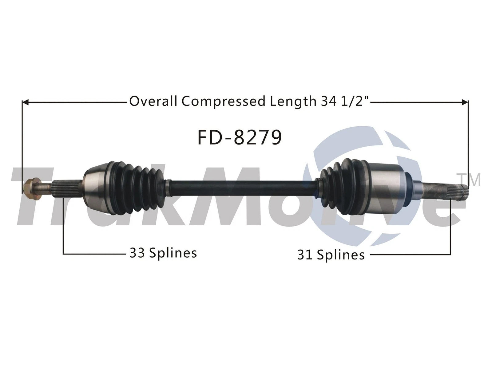 CV Axle Shaft for Ford Expedition (2003–2005) SurTrack FD-8279