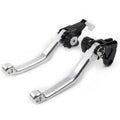 Silver Pivot Dirt Clutch Brake Levers for Kawasaki KLX250, D-Tracker (1993–1997)