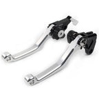 Silver Pivot Dirt Clutch Brake Levers for Kawasaki KLX250, D-Tracker (1993–1997)