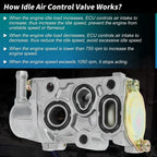 Fast Idle Air Control Valve for Honda CR-V 1997-2001 2.0L (1997-2001)