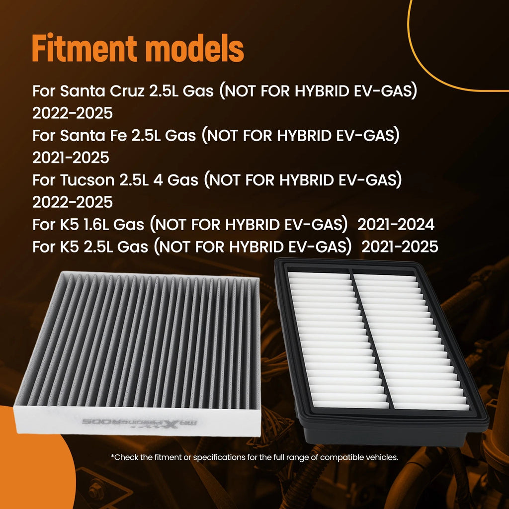 Engine & Cabin Filter Set for Kia K5 (2021-2025)