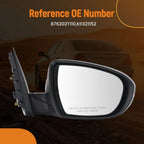 Right Rear View Mirror for Kia Optima EX (2011–2013) Manual Folding KI1321152