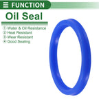 Set of 5 Oil Seal Rotary Shaft Seal 50x58x6mm for Various Models
