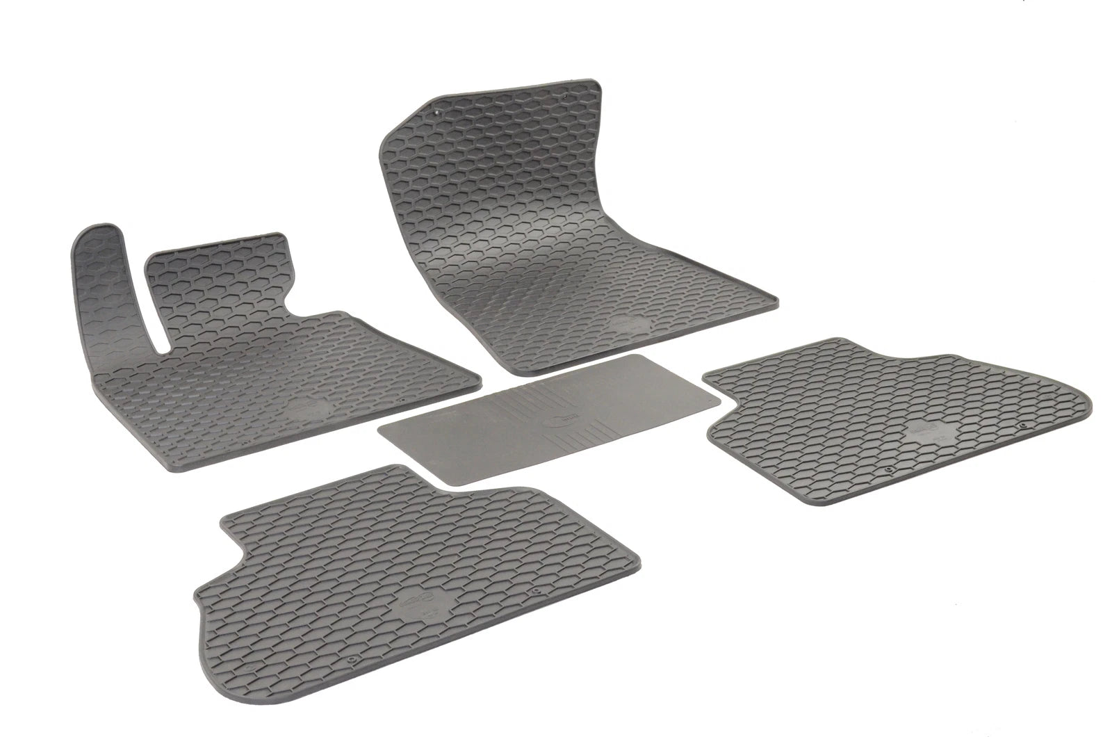 Set of 5 Black Rubber All Weather Floor Mats for BMW G05 X5 (2019–2020)