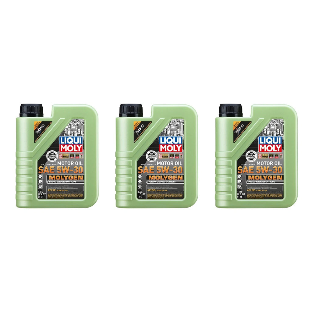 Set of 3 Liqui Moly Molygen 5W-30 Engine Motor Oil for (3L)