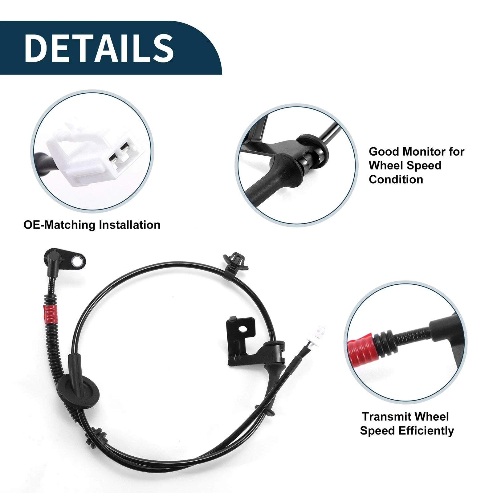 ABS Wheel Speed Sensor No. 956810U000 for Kia Rio (2011–2023)