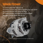 130A 12V Alternator for Nissan Armada Frontier Pathfinder Titan Xterra (2004–2023)