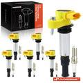 Set of 6 Ignition Coils & Iridium Platinum Spark Plugs for Chevy Buick GMC