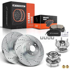 Front Drilled Rotors & Brake Pads for Subaru Outback 