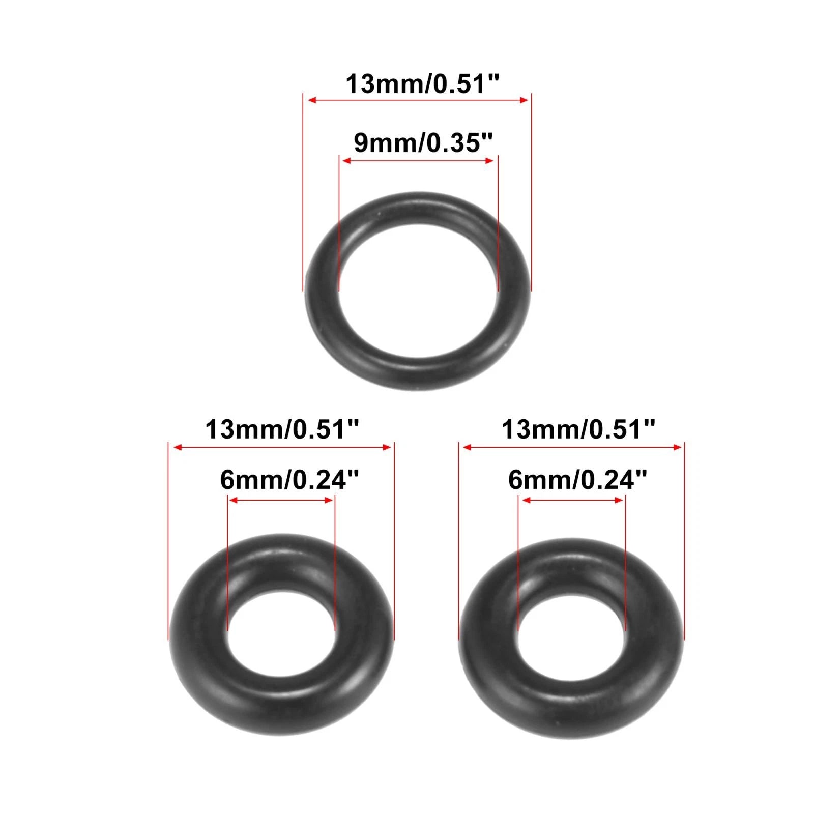 Set of 2 Fuel Bowl Drain Valve O Rings for Ford 7.3L Powerstroke Diesel (1981–1994)