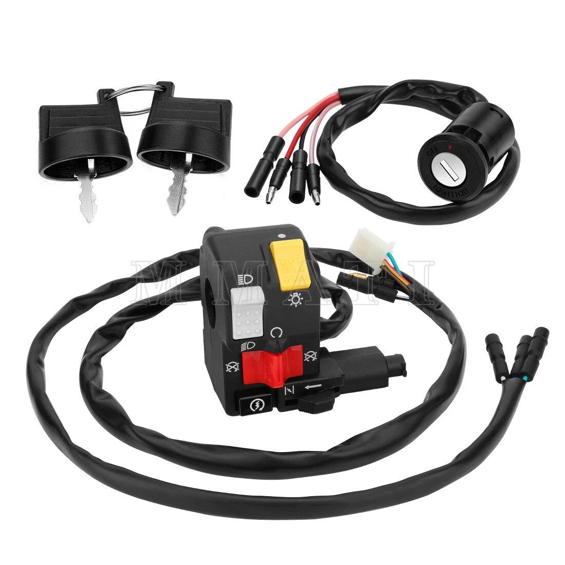 Start Stop Switch & Key Switch for Honda FourTrax 300 TRX300 TRX300FW (1996–2000)