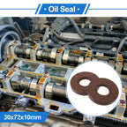 2X Oil Seal Rotary Shaft Seal FKM Rubber 30x72x10mm for Various Models 