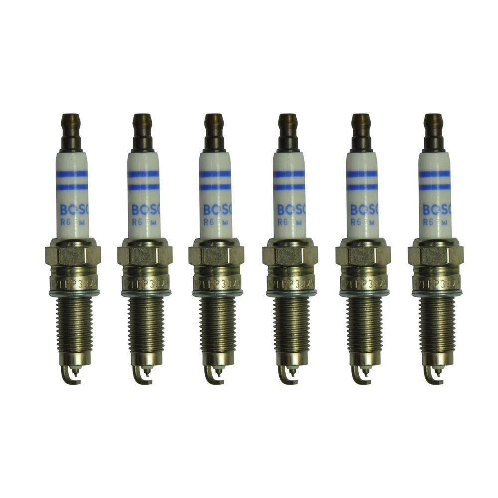 Set of 6 Bosch Double Platinum Spark Plugs for VW Porsche Audi V6