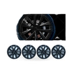Set of 4 Wheel Cover Hub Caps for Tesla Model 3 (2017–2023) Matt Black