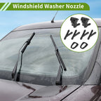 Windshield Washer Nozzle Set with Hose Connector for Pontiac (No. 15247800)