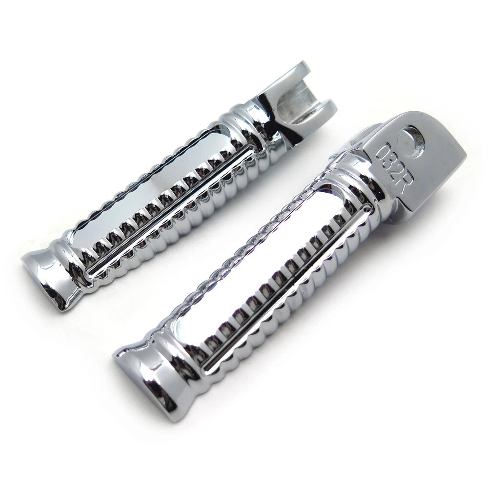 Front Foot Pegs for Yamaha YZF 600R R6 R6S R1 FZ6 FZ Fazer XJR FJR 1300 (Chromed)