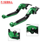 CNC Extendable Brake Clutch Levers for Benelli TRK502/X BN302S (2015–2019) Green