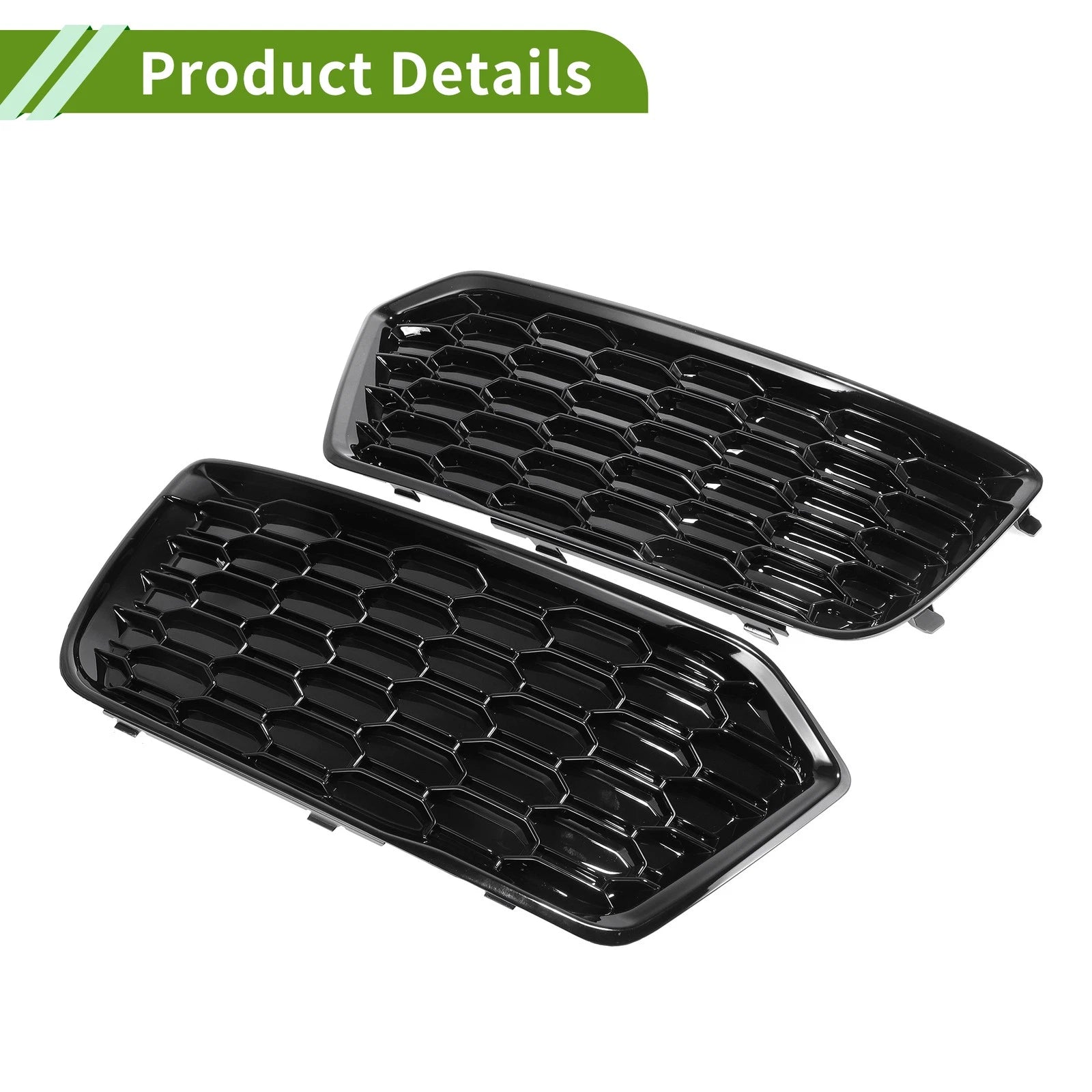 1 Pair Fog Light Grills for Audi Q5 (No. 80A807679D/80A807680D)