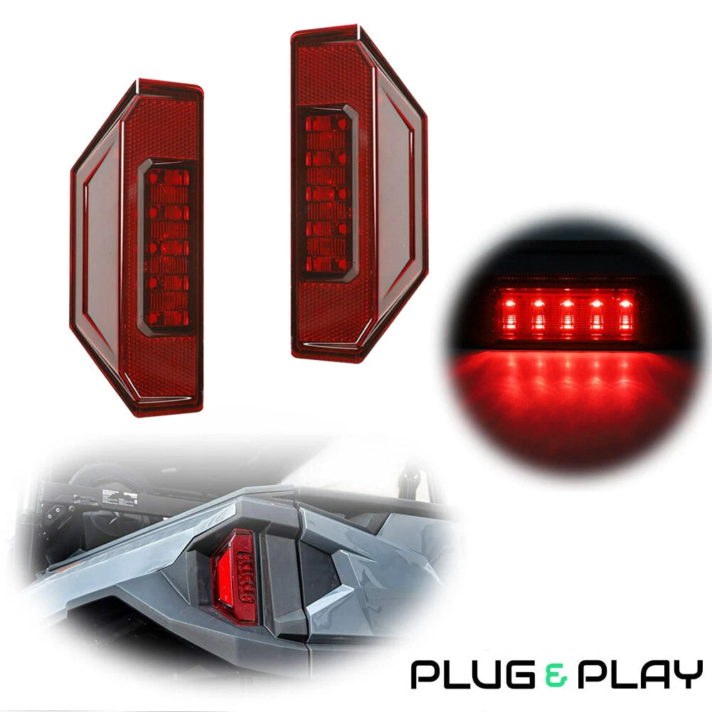 Set of 2 LED Tail Brake Lights for Polaris Ranger 900 XP 1000 (2013–2020)