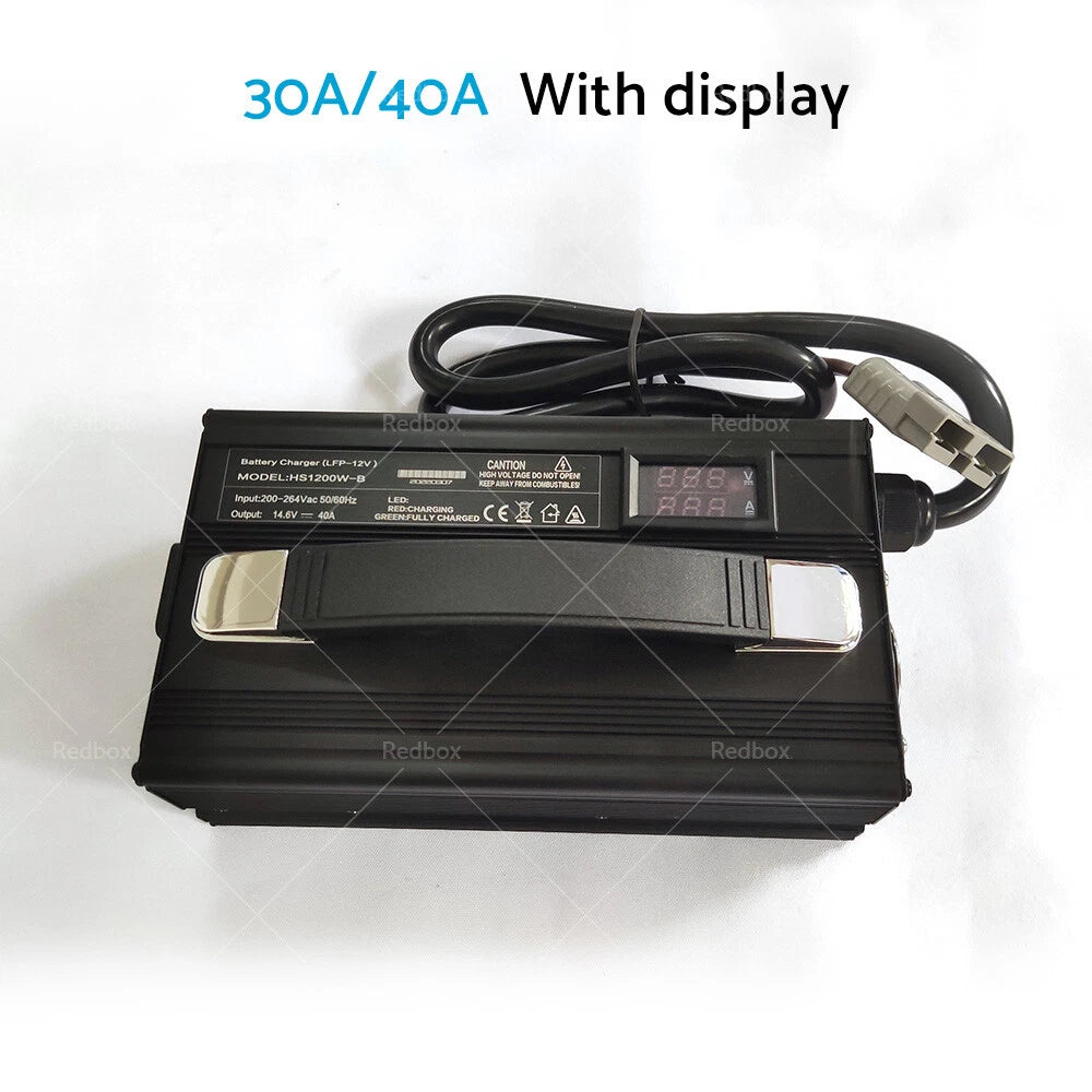 LiFePO4 Battery Charger 40A 14.6V with LED Display for OZ (AC/DC)
