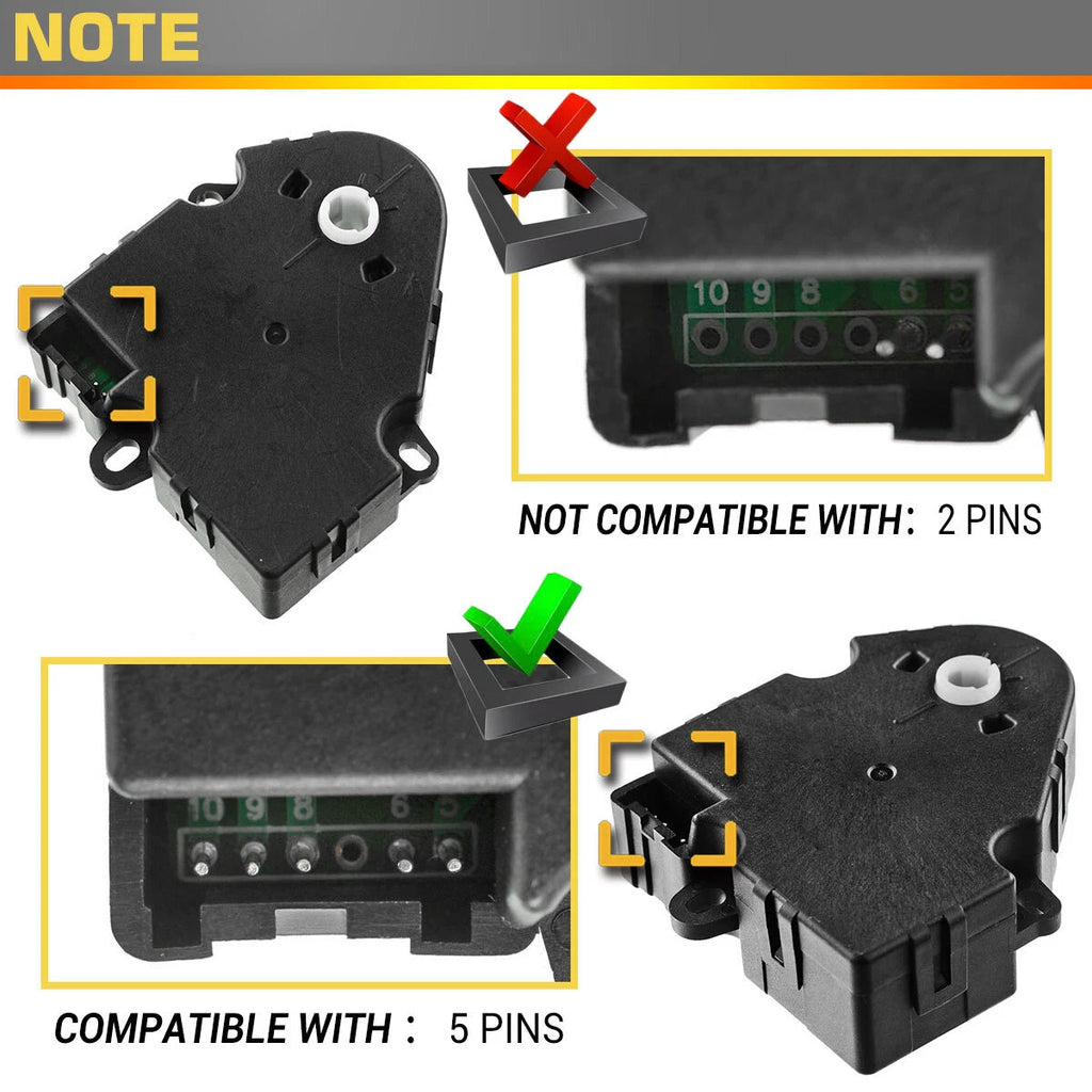 Blend Door Actuator for Ford Fusion Lincoln MKZ (2010–2012)