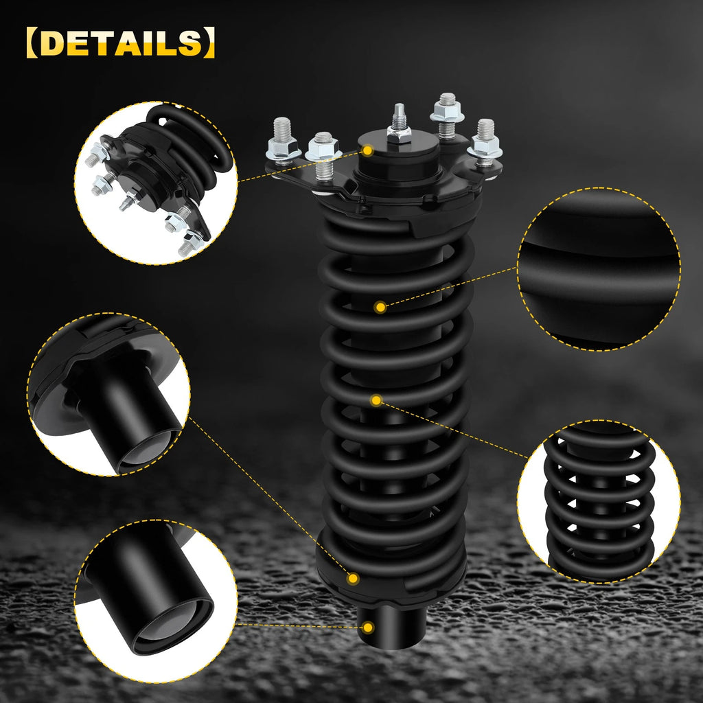 Set of 2 Complete Struts Shocks Springs for Jeep Liberty (2002–2011)