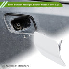 Front Right Washer Nozzle Cover Cap No. 51118067970 for BMW 320i (2013–2018) White