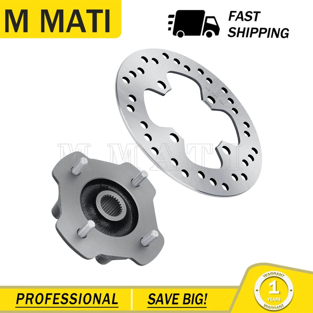 Front Wheel Hub & Disc Rotor for Honda Rancher 420 TRX420FA/FE/FM (2014–2024)