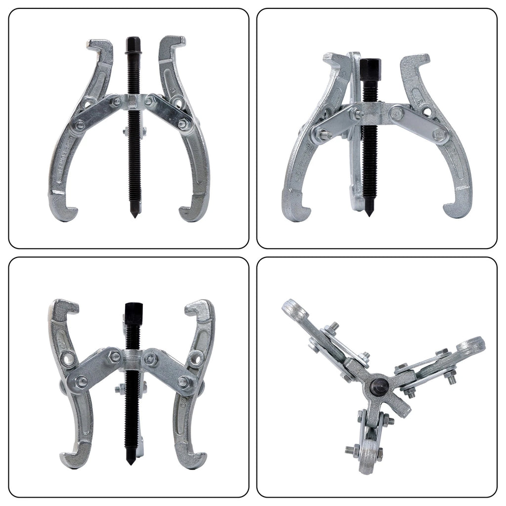 Set of 4 Gear Pullers for Auto Mechanic (3" 4" 6" 8")